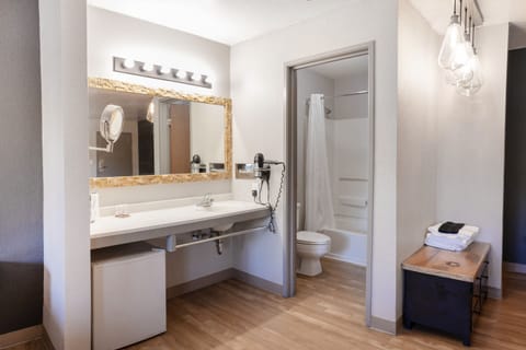 Premium Room, 2 Queen Beds | Bathroom | Free toiletries, hair dryer, towels, soap