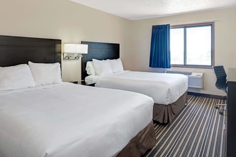 Standard Room, 2 Queen Beds, Non Smoking | Premium bedding, pillowtop beds, desk, iron/ironing board