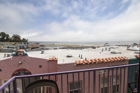 Ocean View 1 Queen Bed Kitchen (stairs) #126 | Balcony view