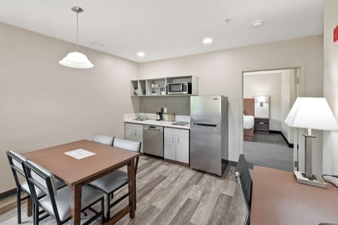 Family Suite, 2 Bedrooms | Desk, laptop workspace, soundproofing, iron/ironing board