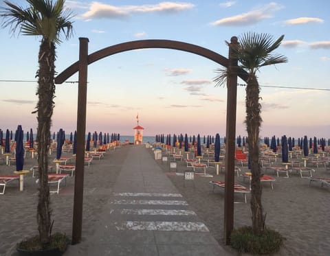 Outdoor banquet area