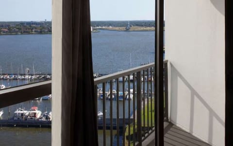 Step outside and breathe in breezy marina-front tranquility.