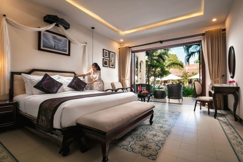 Charm Villa Suite, Pool View | 1 bedroom, down comforters, minibar, in-room safe