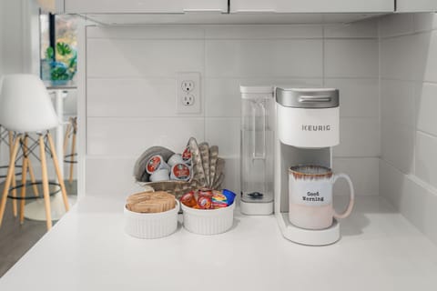 Coffee station stocked and ready to enjoy ☕️