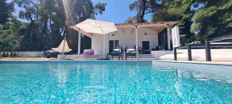 Luxury Villa, 1 Bedroom, Private Pool, Sea View | Terrace/patio