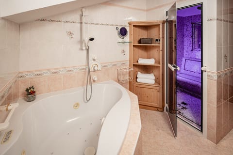 Deluxe Suite | Bathroom | Free toiletries, hair dryer, bathrobes, slippers