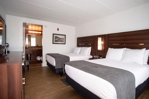 Standard Double Room, 2 Double Beds | In-room safe, iron/ironing board, free WiFi, bed sheets