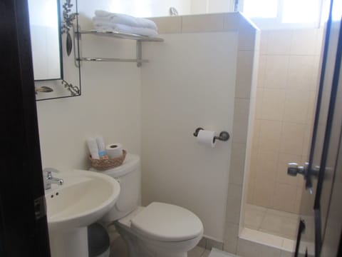 Standard Room, 1 Queen Bed | Bathroom | Shower, free toiletries, towels