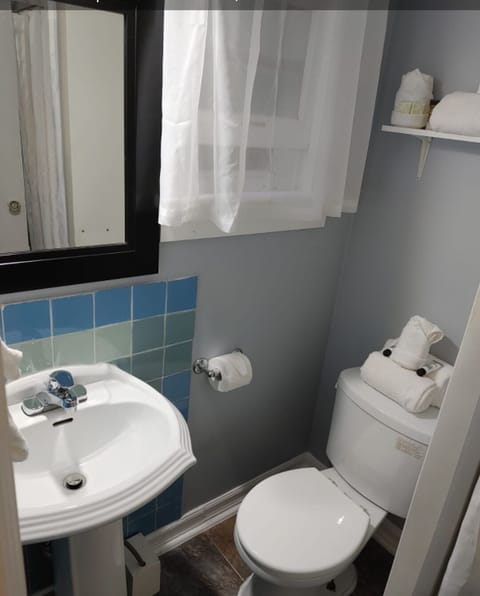 Room, 1 Queen Bed | Bathroom | Free toiletries, soap, shampoo, toilet paper