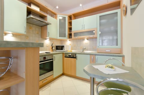 Suite, 1 Bedroom, Balcony (living room  for 2 adults) | Private kitchen | Fridge, oven, stovetop, coffee/tea maker