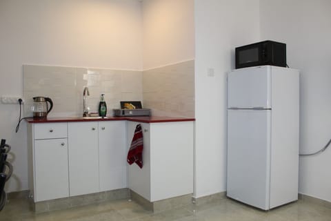 Apartment, 1 Bedroom | Private kitchenette | Full-size fridge, microwave, stovetop, electric kettle