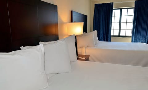 Room, 2 Queen Beds, Non Smoking | Premium bedding, desk, laptop workspace, iron/ironing board