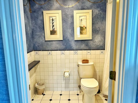 Premier Room, 1 Queen Bed, Ocean View, Oceanfront | Bathroom | Combined shower/tub, free toiletries, towels, soap