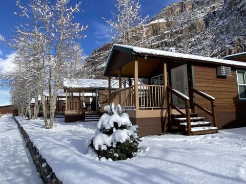 Deluxe Cabin, River View | Terrace/patio