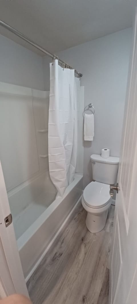 Economy Room, 1 King Bed | Bathroom | Free toiletries, hair dryer, towels