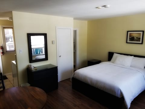 Standard Room, 1 Queen Bed, Kitchenette, Lake View | Iron/ironing board, free WiFi, bed sheets