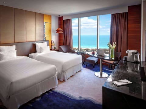 Deluxe Room, 2 Twin Beds, Sea View | 1 bedroom, premium bedding, minibar, in-room safe