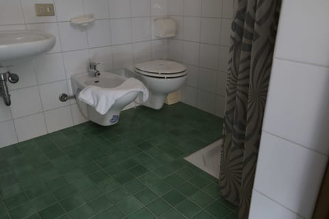 Economy Double Room, 2 Twin Beds | Bathroom | Shower, free toiletries, hair dryer, towels