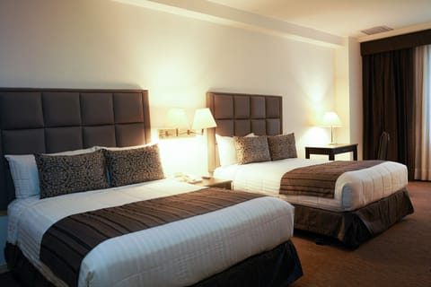 Premier Double Room, 2 Double Beds | Premium bedding, down comforters, pillowtop beds, in-room safe