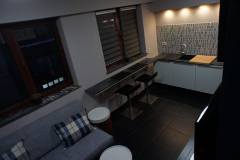 Superior Apartment, 1 Bedroom, Kitchen | Living area | 48-inch LED TV with satellite channels, TV, Netflix