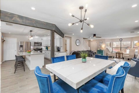Luxurious 3"  Real Carrara Marble Dining Table