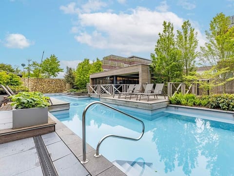 Soak up fresh air and space around the tranquil outdoor pool