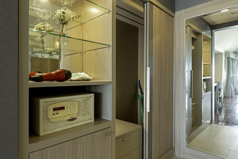 Double or Twin Room, Beachfront | In-room safe, desk, laptop workspace, blackout drapes