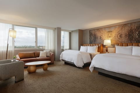 Studio Suite, 2 Queen Beds | Premium bedding, pillowtop beds, in-room safe, desk