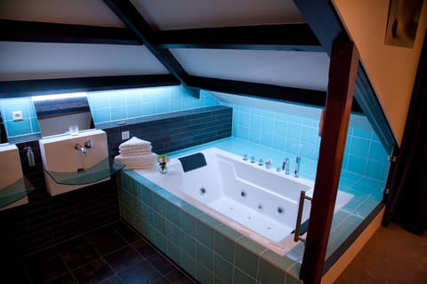 Suite | Bathroom | Free toiletries, hair dryer, towels