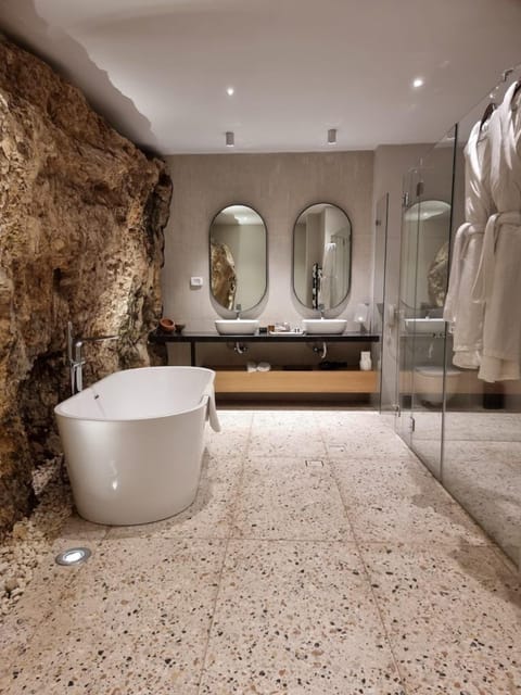 Exclusive Suite | Bathroom | Separate tub and shower, free toiletries, hair dryer, bathrobes