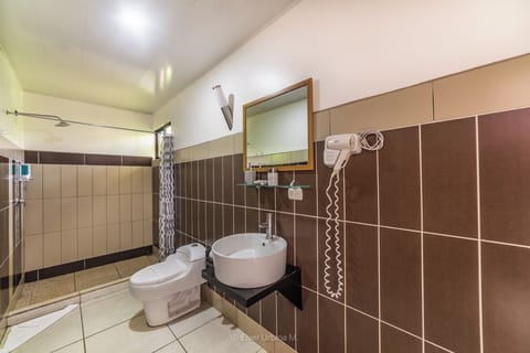 Superior Room (1 King Bed) | Bathroom | Shower, designer toiletries, hair dryer, towels