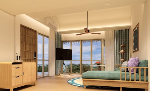 Villa (Hill Top Pool) | In-room safe, blackout drapes, iron/ironing board, bed sheets