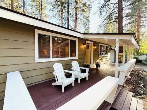 Relax on the front porch 