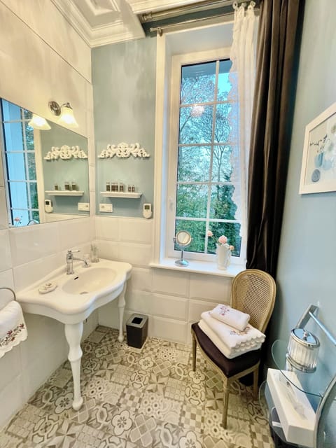 Premium Suite, 1 Bedroom, Executive Level | Bathroom | Shower, free toiletries, hair dryer, bathrobes