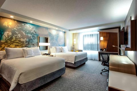 Room, 2 Queen Beds, Non Smoking | Premium bedding, pillowtop beds, in-room safe, desk