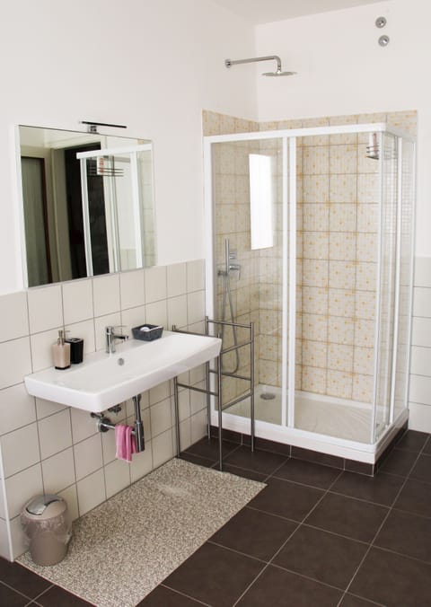 Double or Twin Room, Shared Bathroom | Bathroom | Shower, hair dryer, towels, soap