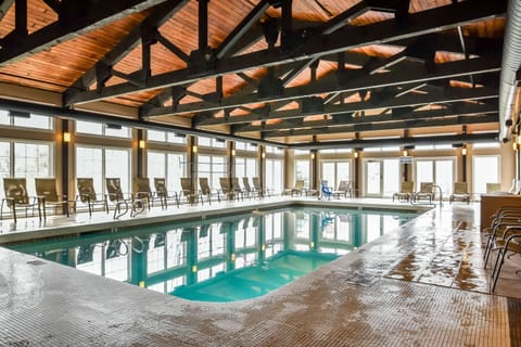 Indoor pool, seasonal outdoor pool