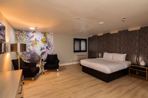 Elevated Boutique Suite - Cannabis Friendly Room | In-room safe, iron/ironing board, WiFi, bed sheets