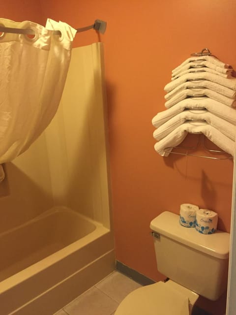 No Pets Allowed, Standard Room, 1 King Bed, Non Smoking | Bathroom | Combined shower/tub, towels