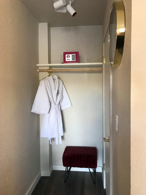 Premium bedding, memory foam beds, in-room safe, desk