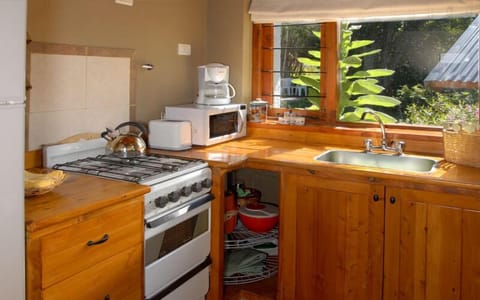 Standard Cabin | Private kitchen | Fridge, microwave, stovetop, coffee/tea maker