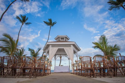 Outdoor wedding area