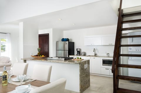 Luxury Suite, 2 Bedrooms | Private kitchen | Microwave, espresso maker, coffee/tea maker, electric kettle