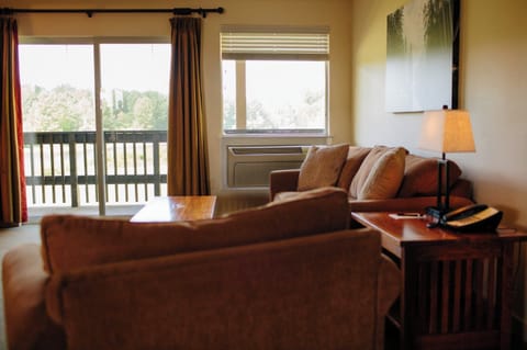 Suite, Living quarters, 1 King Bed with Sofabed, Non Smoking, Balcony | Living area