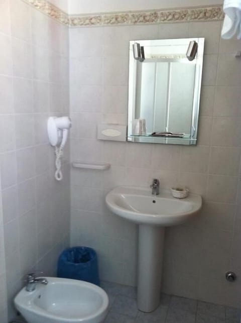 Shower, free toiletries, hair dryer, bidet