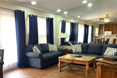 Room, 2 Bedrooms, Non Smoking | Living area | 45-inch TV with cable channels, DVD player, table tennis