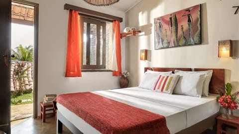Double Room, Garden Area | Minibar, in-room safe, free WiFi, bed sheets