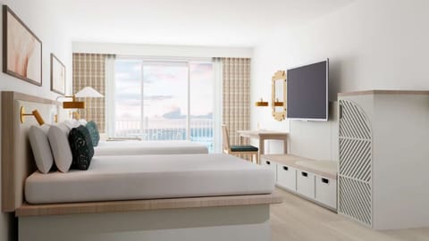 In-room safe, desk, iron/ironing board, alarm clocks