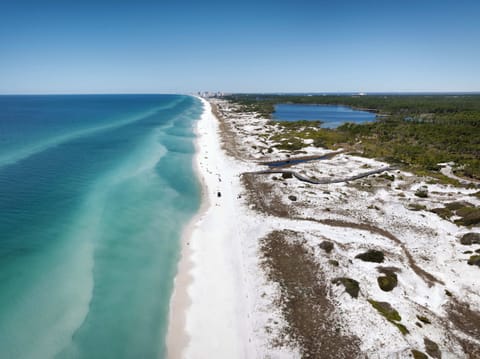 Beach nearby, white sand