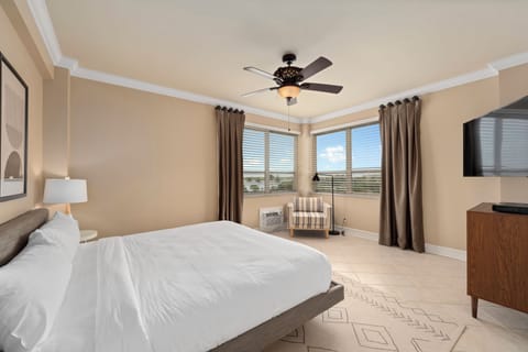 Deluxe Apartment, 3 Bedrooms, Kitchen, Partial Ocean View | Premium bedding, individually decorated, individually furnished, desk